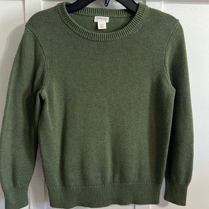 Crewcuts green cotton sweater